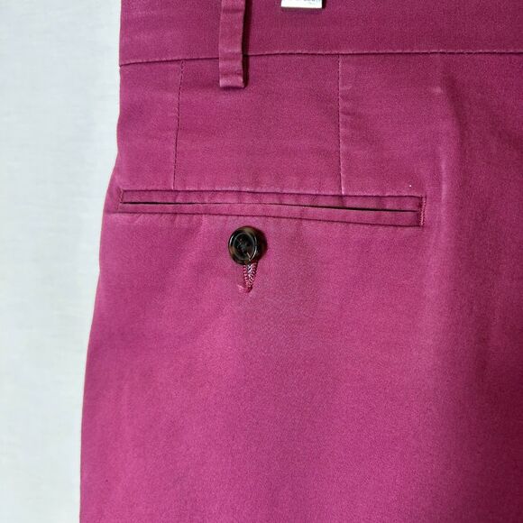 Lauren Ralph Lauren Raspberry Red Straight Leg Classic Chino Pants Size 36 X 32 - Picture 6 of 11